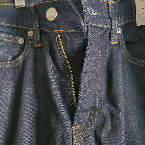 J CREW | NWT 770 Straight Blue Resin Rinse Japanese Denim Jeans (Size 32) - Picture 5 of 9